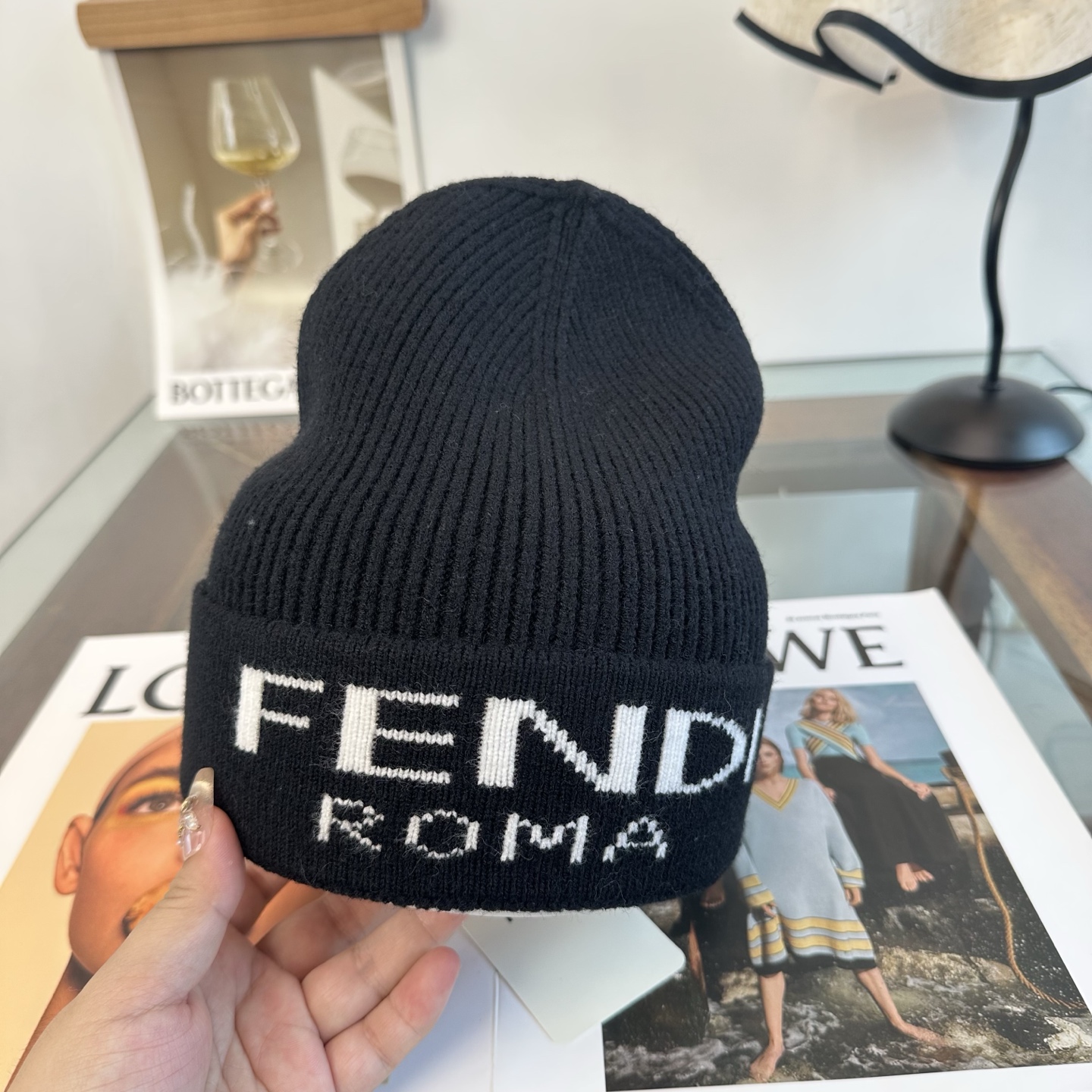 FENDI 芬迪 秋冬新款针织毛线帽，超火爆💖质感一流，出街超好搭配！减龄神器