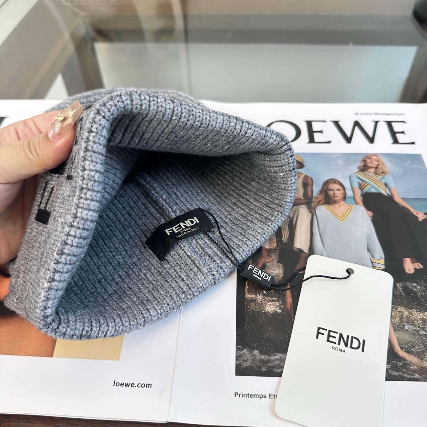 FENDI 芬迪 秋冬新款针织毛线帽，超火爆💖质感一流，出街超好搭配！减龄神器