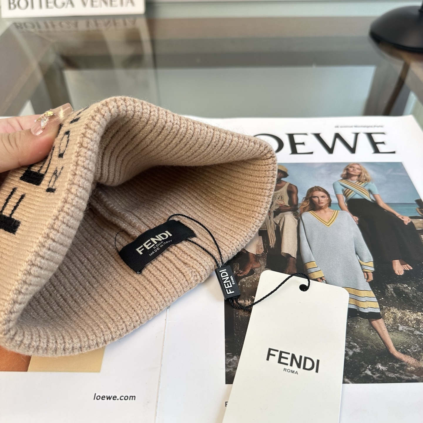 FENDI 芬迪 秋冬新款针织毛线帽，超火爆💖质感一流，出街超好搭配！减龄神器