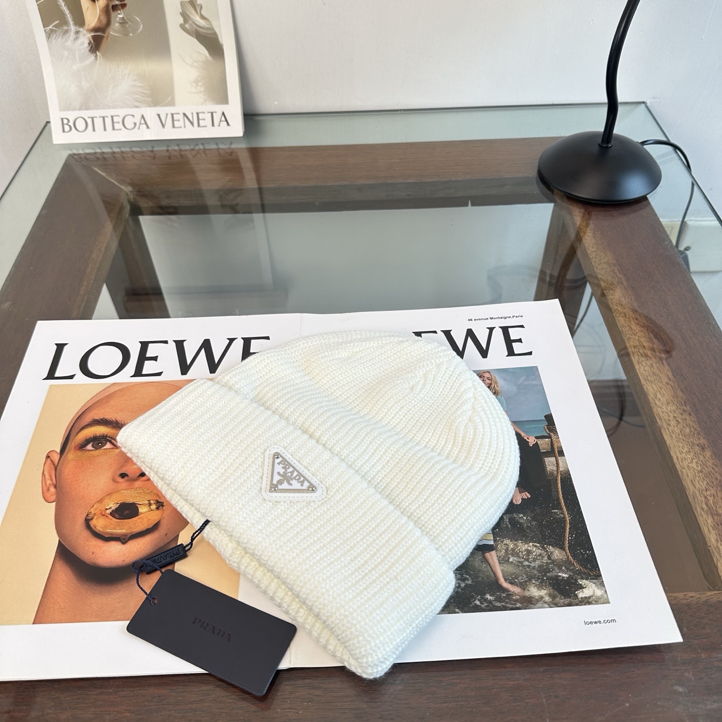 普拉达 秋冬新款针织毛线帽，超火爆💖质感一流，出街超好搭配！减龄神器