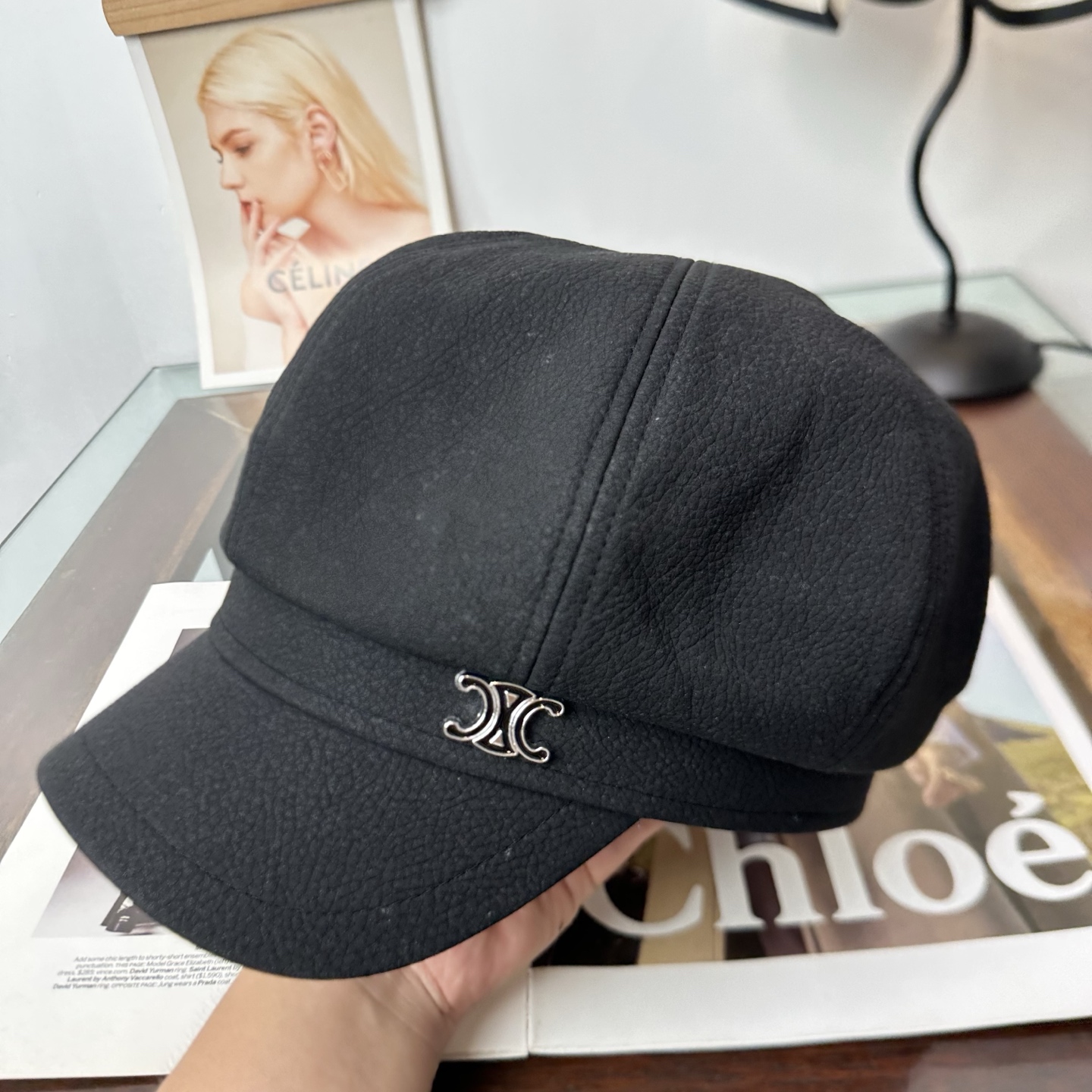 赛琳  新款贝雷帽女秋冬百搭辣妹个性显脸小 不挑人的帽型 