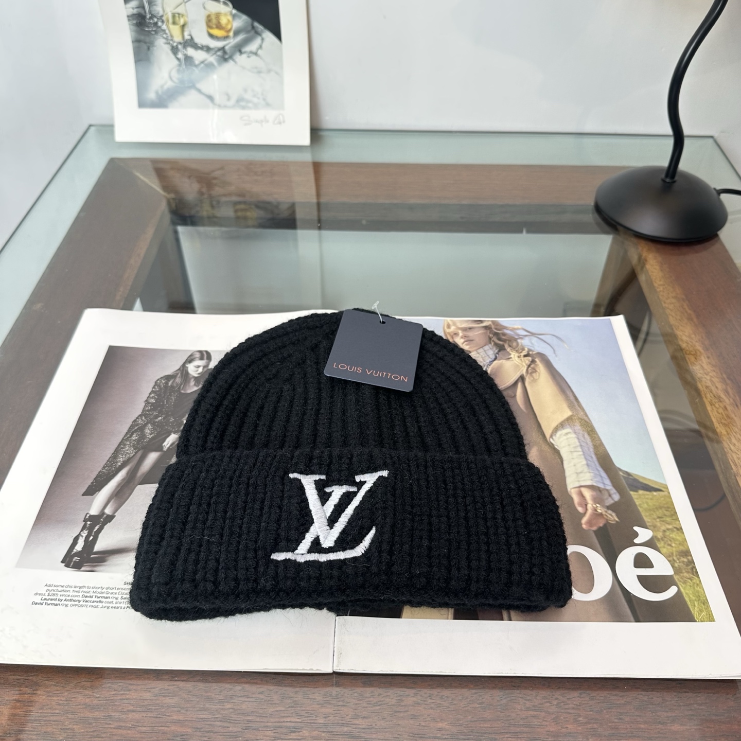 LV👒 秋冬新款针织毛线帽，超火爆💖质感一流，出街超好搭配！减龄神器
