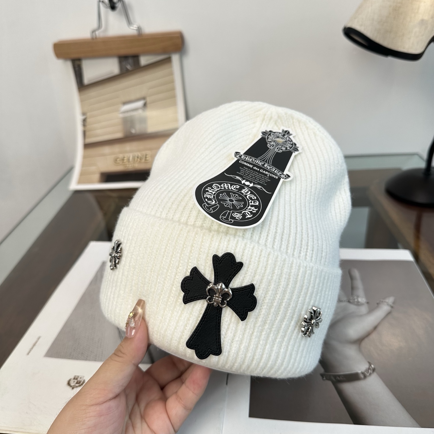 克罗心 👒 秋冬新款针织毛线帽，超火爆💖质感一流，出街超好搭配！减龄神器