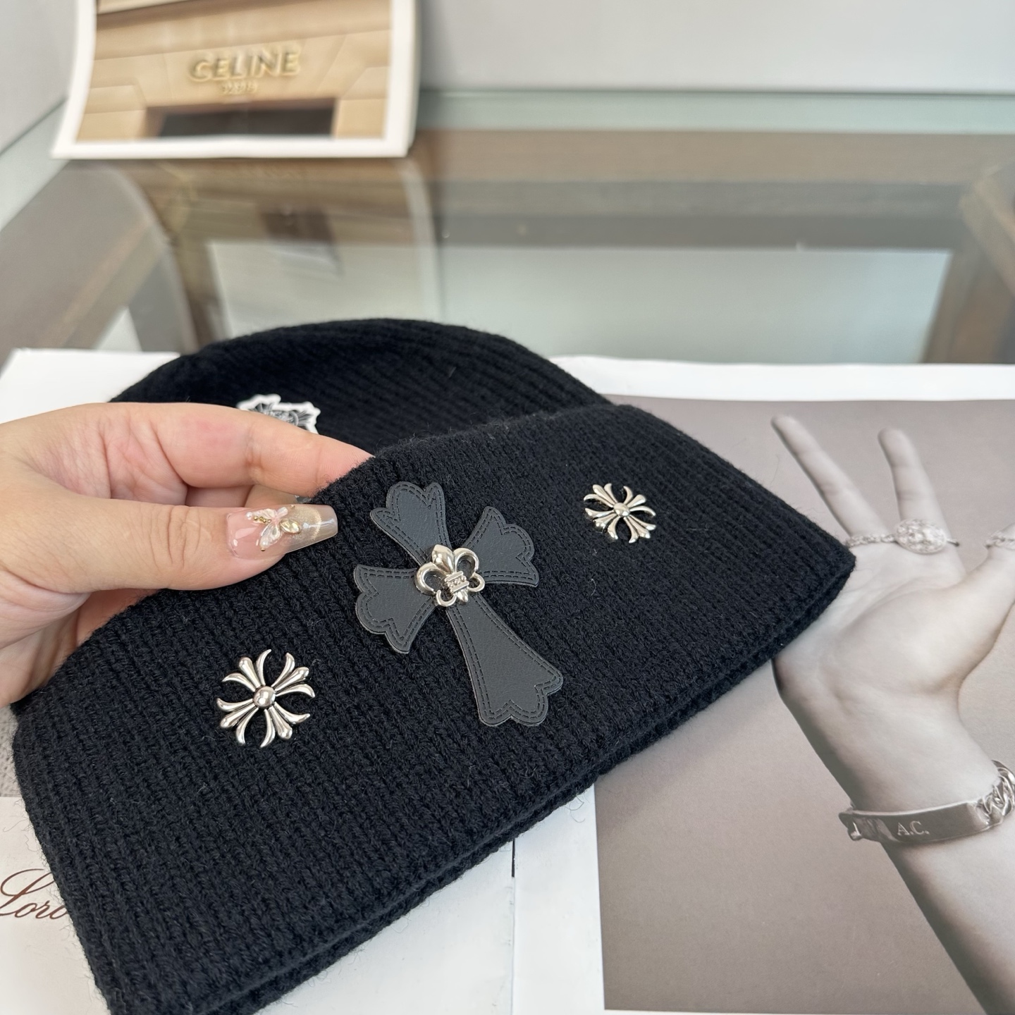 克罗心 👒 秋冬新款针织毛线帽，超火爆💖质感一流，出街超好搭配！减龄神器