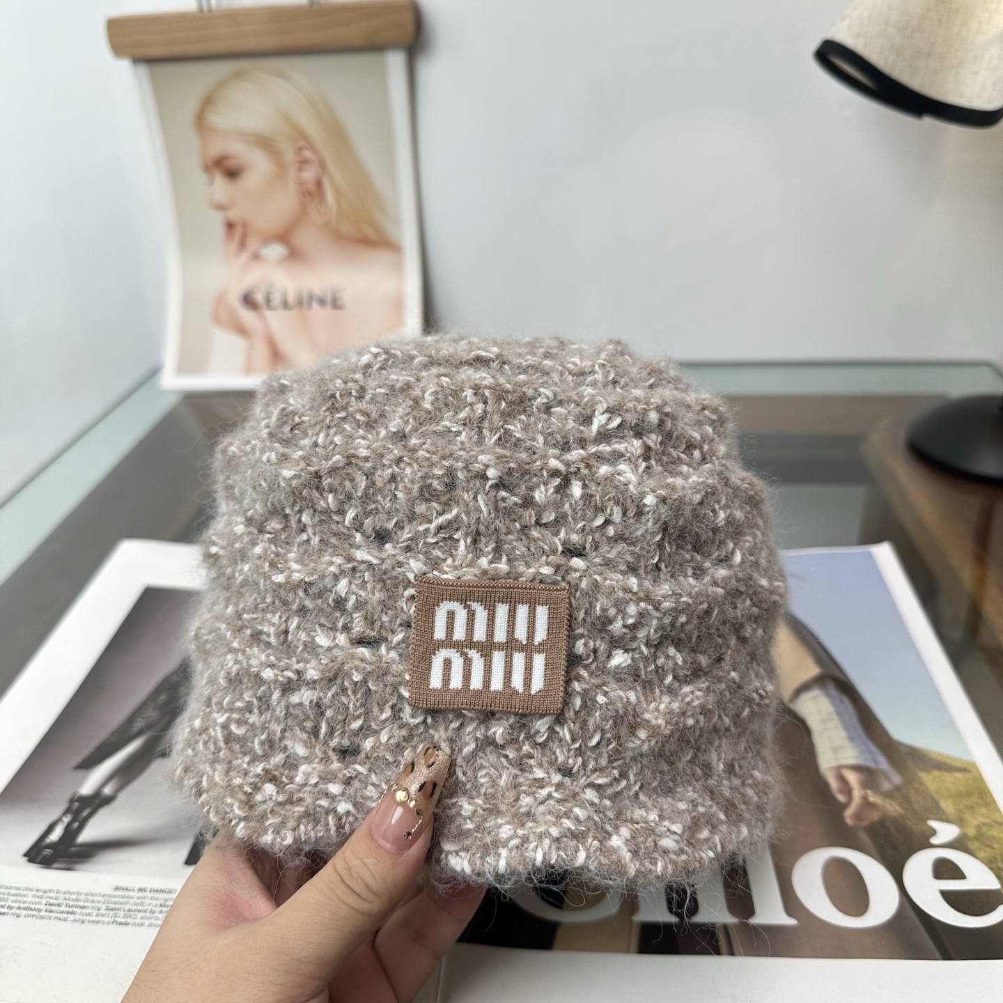 miumiu缪缪  秋冬新款针织毛线帽，超火爆💖质感一流，出街超好搭配！减龄神器