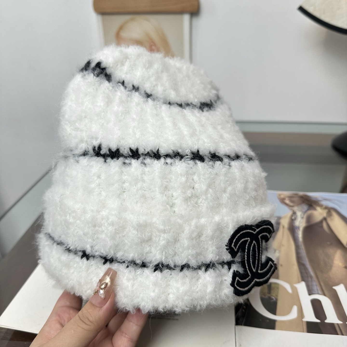 CHANEL香奈儿 秋冬新款针织毛线帽，超火爆💖质感一流，出街超好搭配！减龄神器