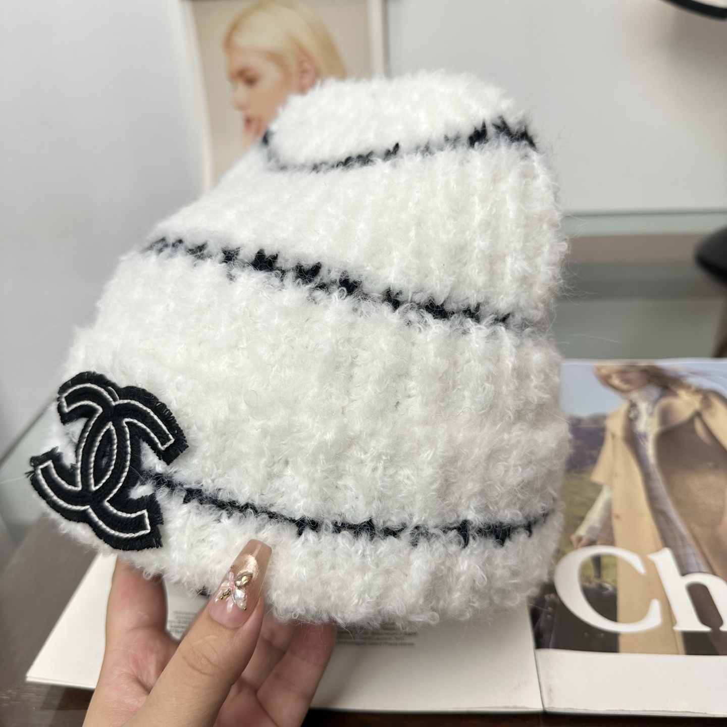 CHANEL香奈儿 秋冬新款针织毛线帽，超火爆💖质感一流，出街超好搭配！减龄神器
