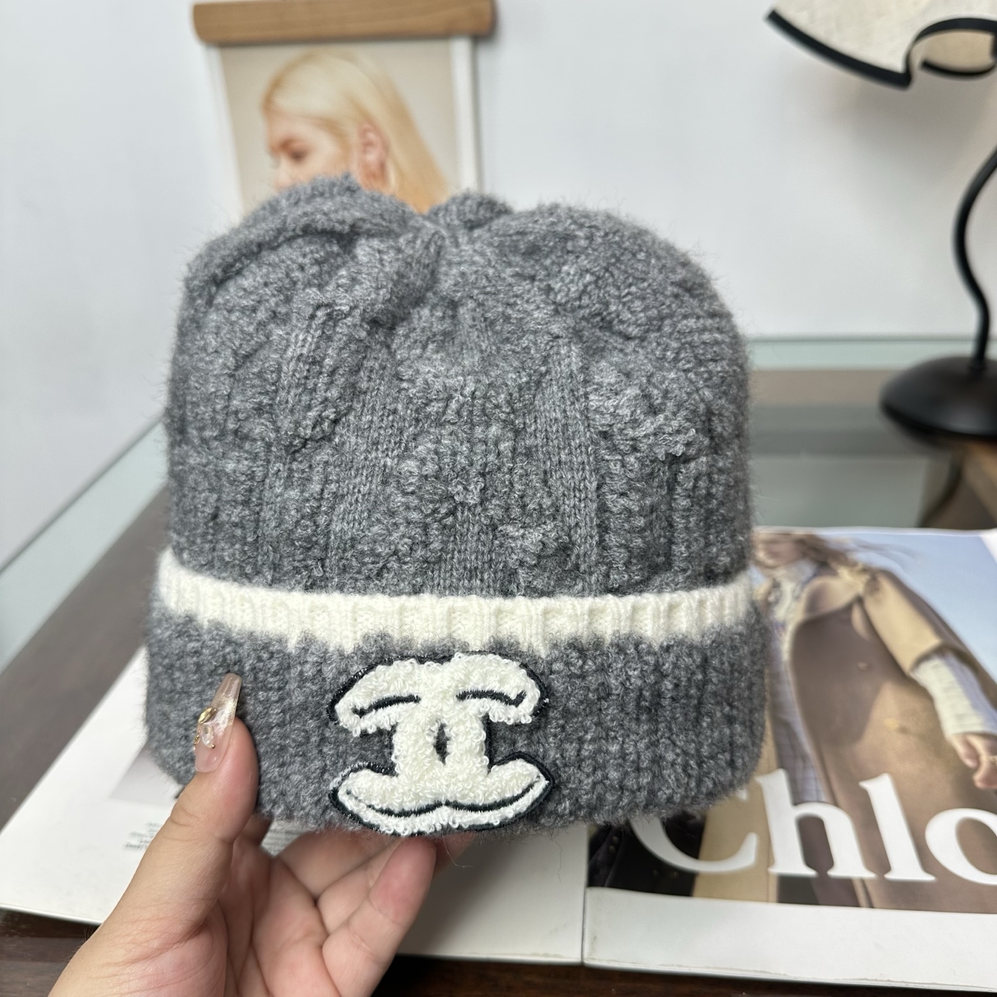 CHANEL香奈儿 秋冬新款针织毛线帽，超火爆💖质感一流，出街超好搭配！减龄神器