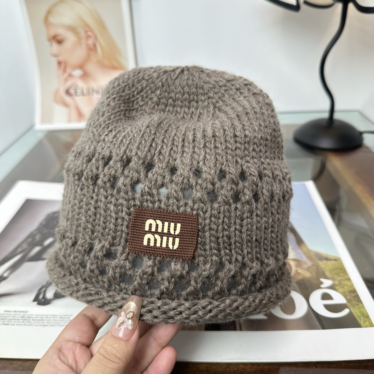miumiu缪缪 秋冬新款针织毛线帽，超火爆💖质感一流，出街超好搭配！减龄神器