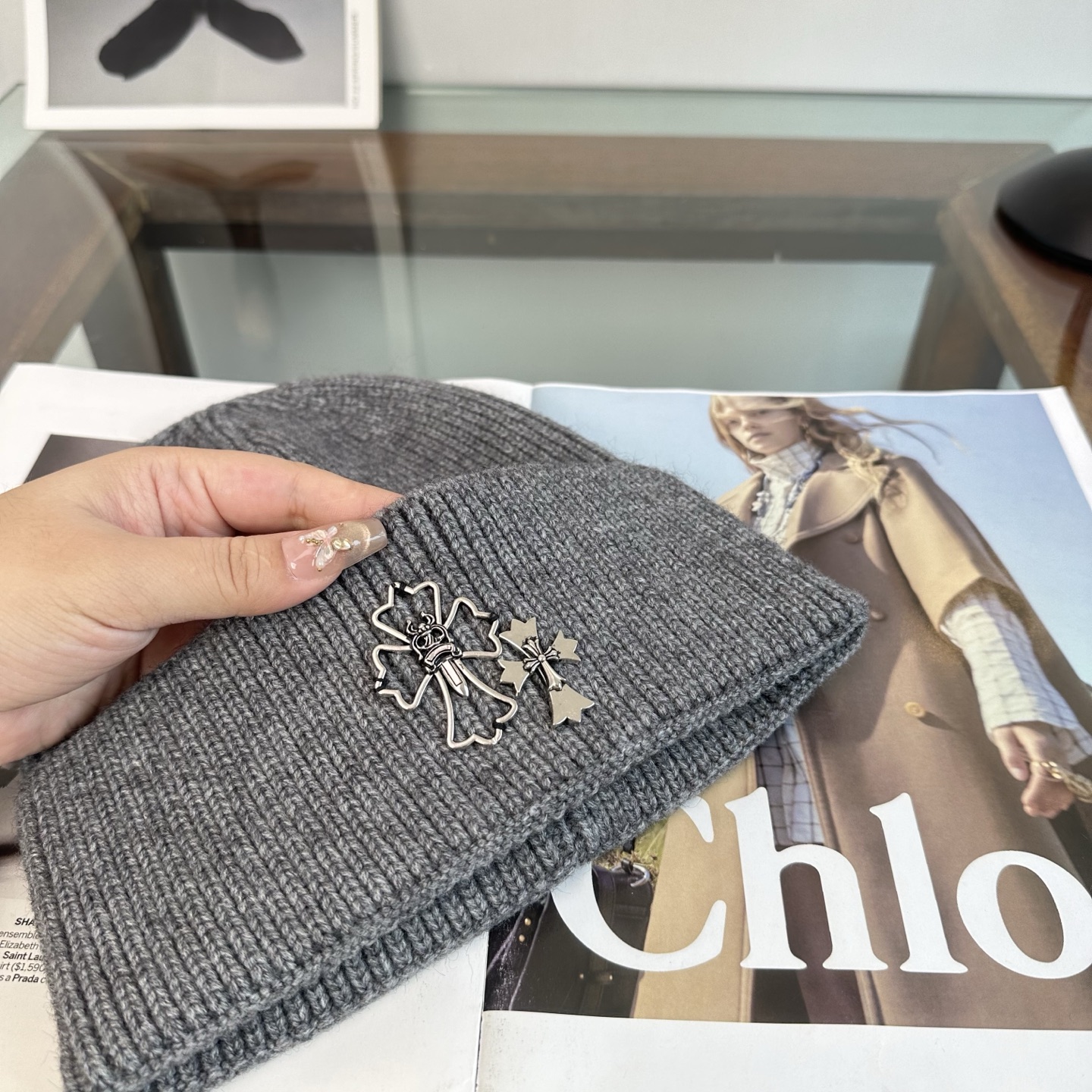 克罗心 秋冬新款针织毛线帽，超火爆💖质感一流，出街超好搭配！减龄神器
