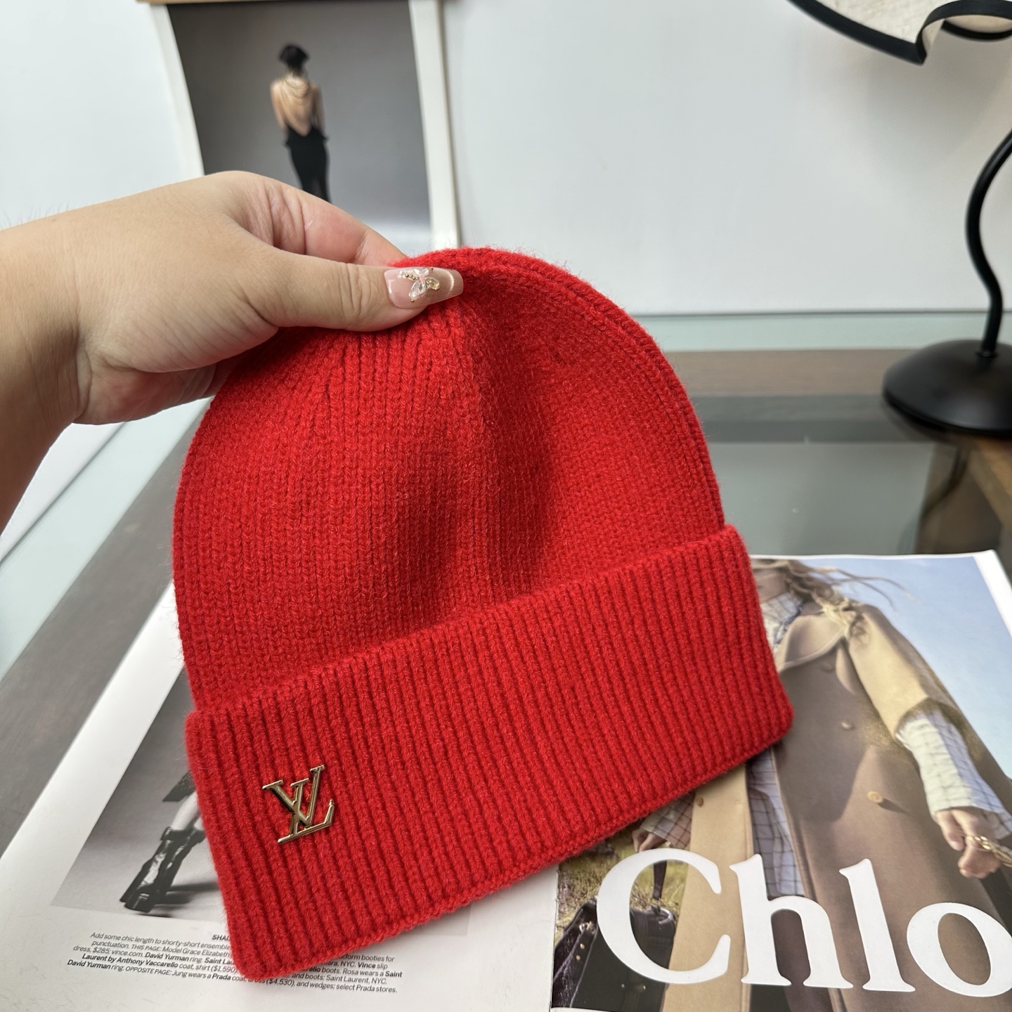 LV 秋冬新款针织毛线帽，超火爆💖质感一流，出街超好搭配！减龄神器
