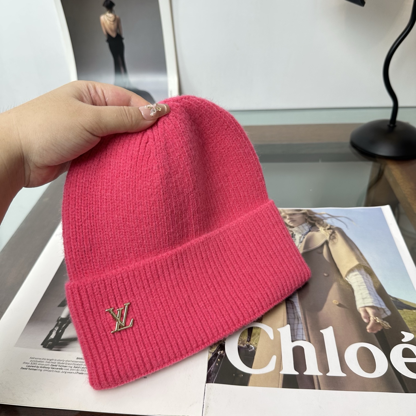 LV 秋冬新款针织毛线帽，超火爆💖质感一流，出街超好搭配！减龄神器
