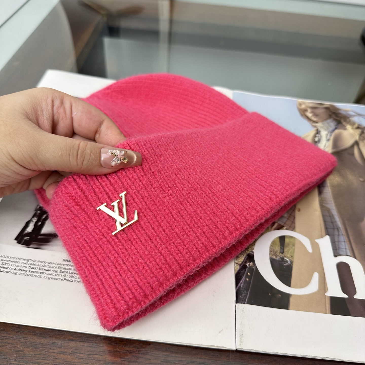 LV 秋冬新款针织毛线帽，超火爆💖质感一流，出街超好搭配！减龄神器