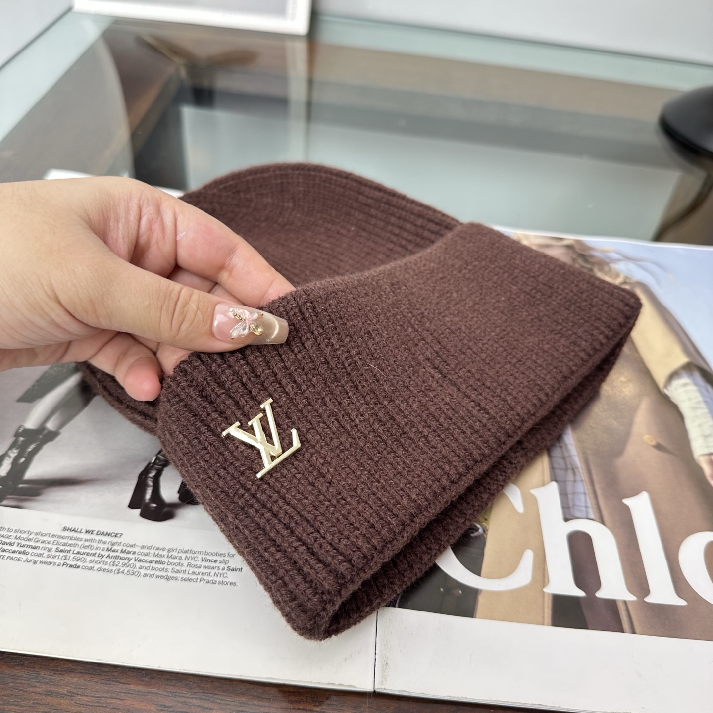 LV 秋冬新款针织毛线帽，超火爆💖质感一流，出街超好搭配！减龄神器