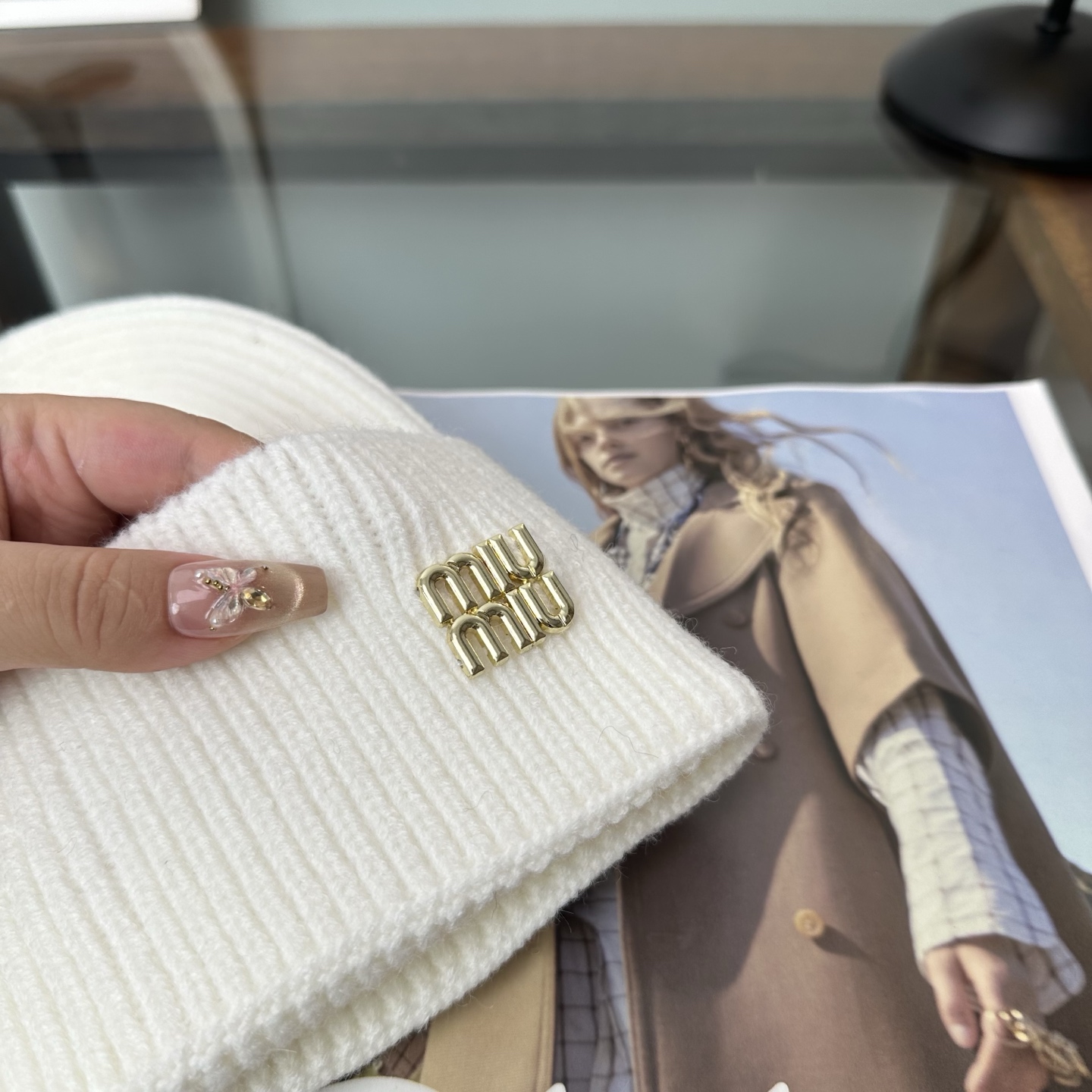 miumiu缪缪  秋冬新款针织毛线帽，超火爆💖质感一流，出街超好搭配！减龄神器