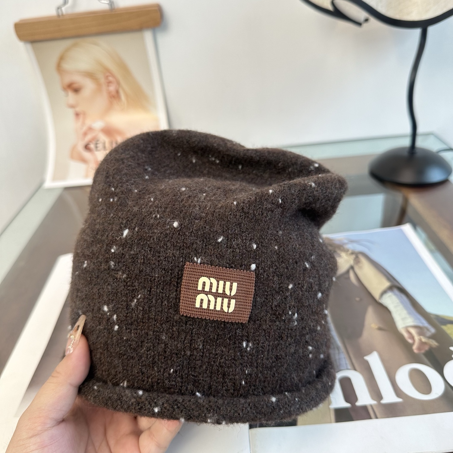 miumiu缪缪  秋冬新款针织毛线帽，超火爆💖质感一流，出街超好搭配！减龄神器