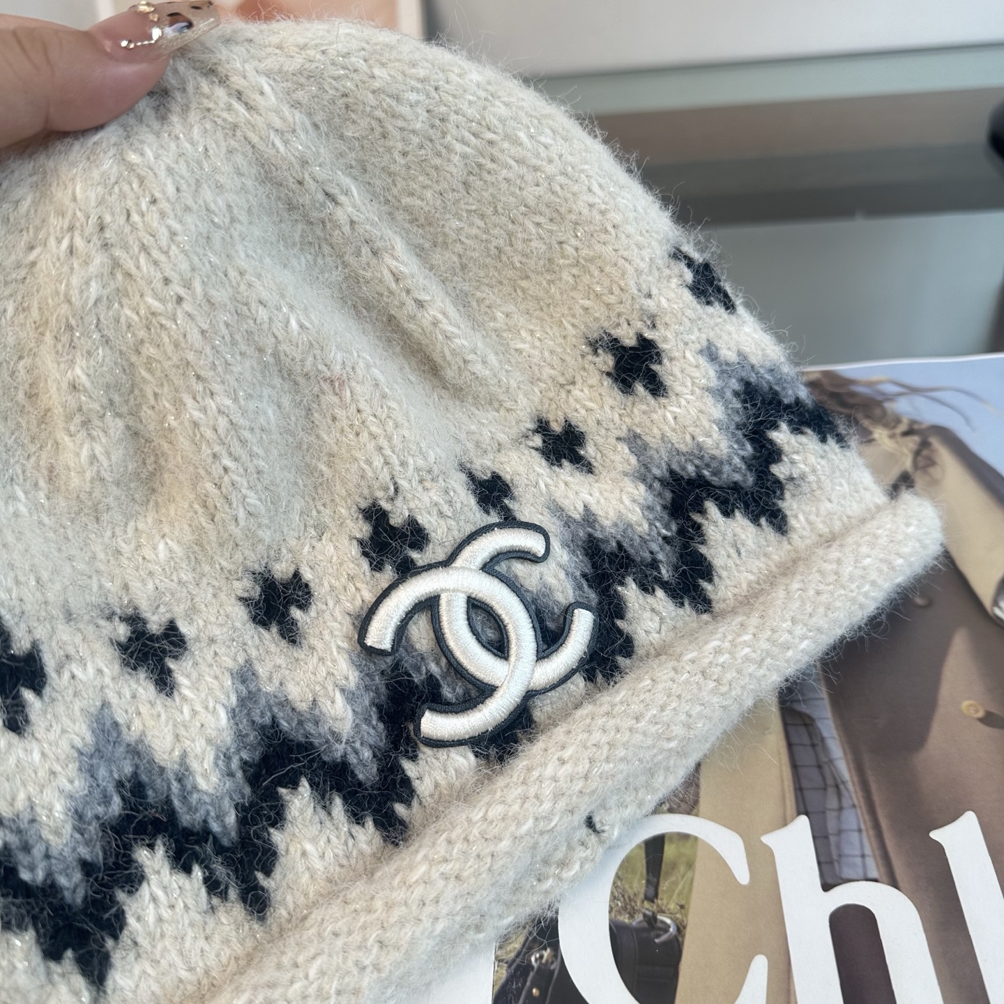 CHANEL香奈儿 秋冬新款针织毛线帽，超火爆💖质感一流，出街超好搭配！减龄神器