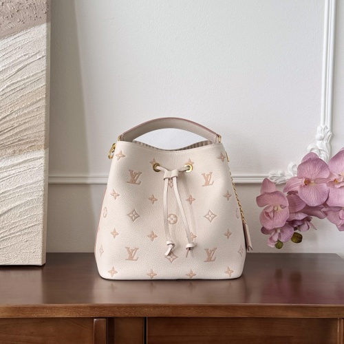 Elegant Leather Bucket Bag with Drawstring Closure & Adjustable Strap 1 Elegant Leather Bucket Bag with Drawstring Closure & Adjustable Strap