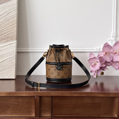 Louis Vuitton Monogram Empreinte Leather Nano Bucket Bag with Strap 1 Louis Vuitton Monogram Empreinte Leather Nano Bucket Bag with Strap