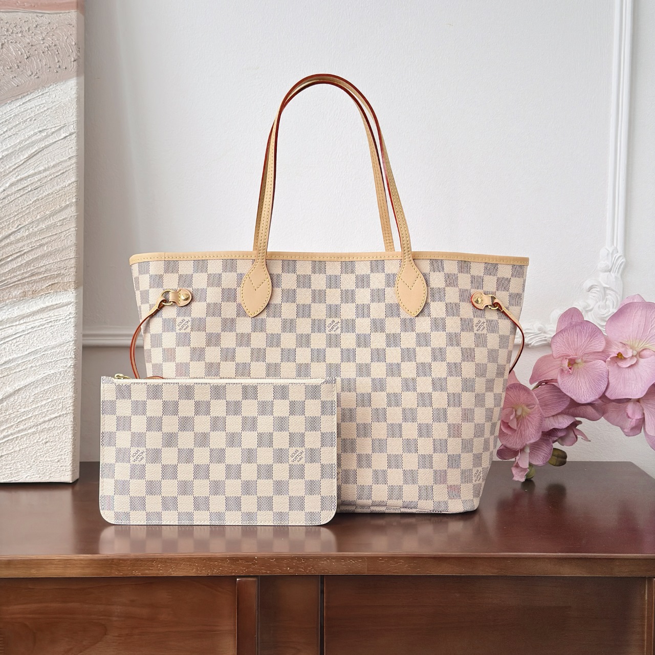 루이비통 네버풀 MM 다미에 카키 N40604 가방 Louis Vuitton
