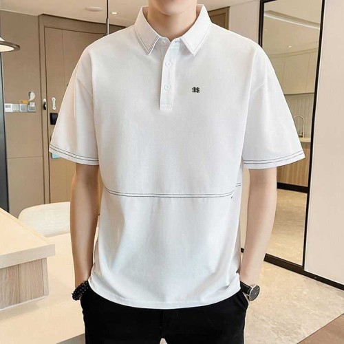 Kolon Summer Polo Shirt: Color Block, Comfortable Fit, Perfect for Couples 1 Kolon Summer Polo Shirt: Color Block, Comfortable Fit, Perfect for Couples