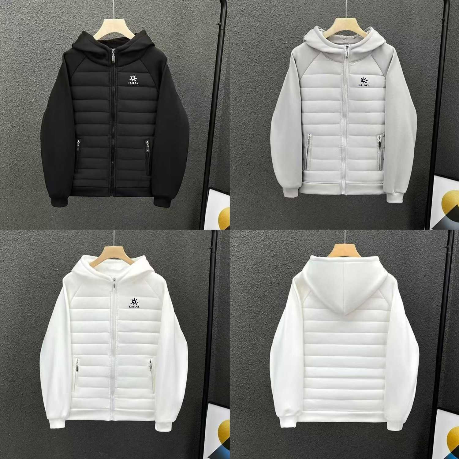 💰230。KALLAS/凯乐石冬季新款情侣款排骨款连帽轻薄羽绒棉衣拉链外套。
面料采用400D加密防水防风处理 ，袖口与下摆运用高氨纶螺纹不变形 ，不起球。
加厚160G绗缝羽绒棉保暖 不臃肿
潮味十足 潮流百搭 男女皆可驾驭 
颜色：黑   白   灰
尺码：M&mdash;3XL