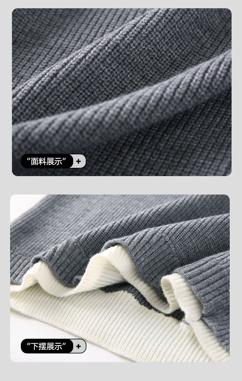 💰185。MONCLER/蒙口秋冬情侣款宽松复古休闲百搭长袖假两件拼接圆领慵懒针织毛衣。
采用新型针织面料，健康舒适。翻领拼接设计，开衫设计是功能性很强的一款外套，非常舒适、方便。胸前刺绣小logo，高端定制材质，上身效果非常棒！男女都可以驾驭
颜色：黑  灰  深蓝  卡其
尺码：M&mdash;4XL