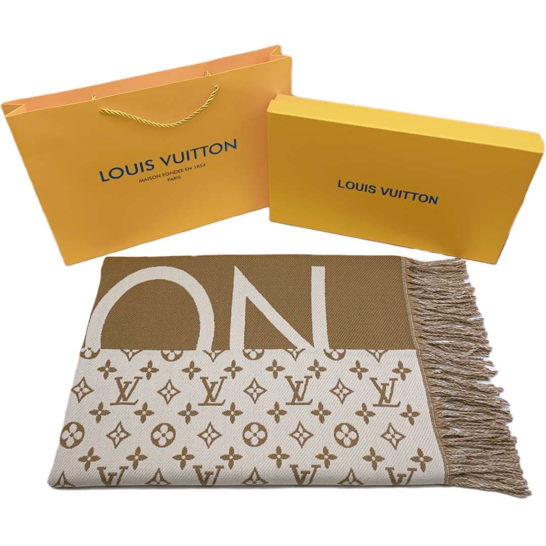 Louis Vuitton Schal Umschlagtuch Unisex Kaschmir Winterkollektion Fashion