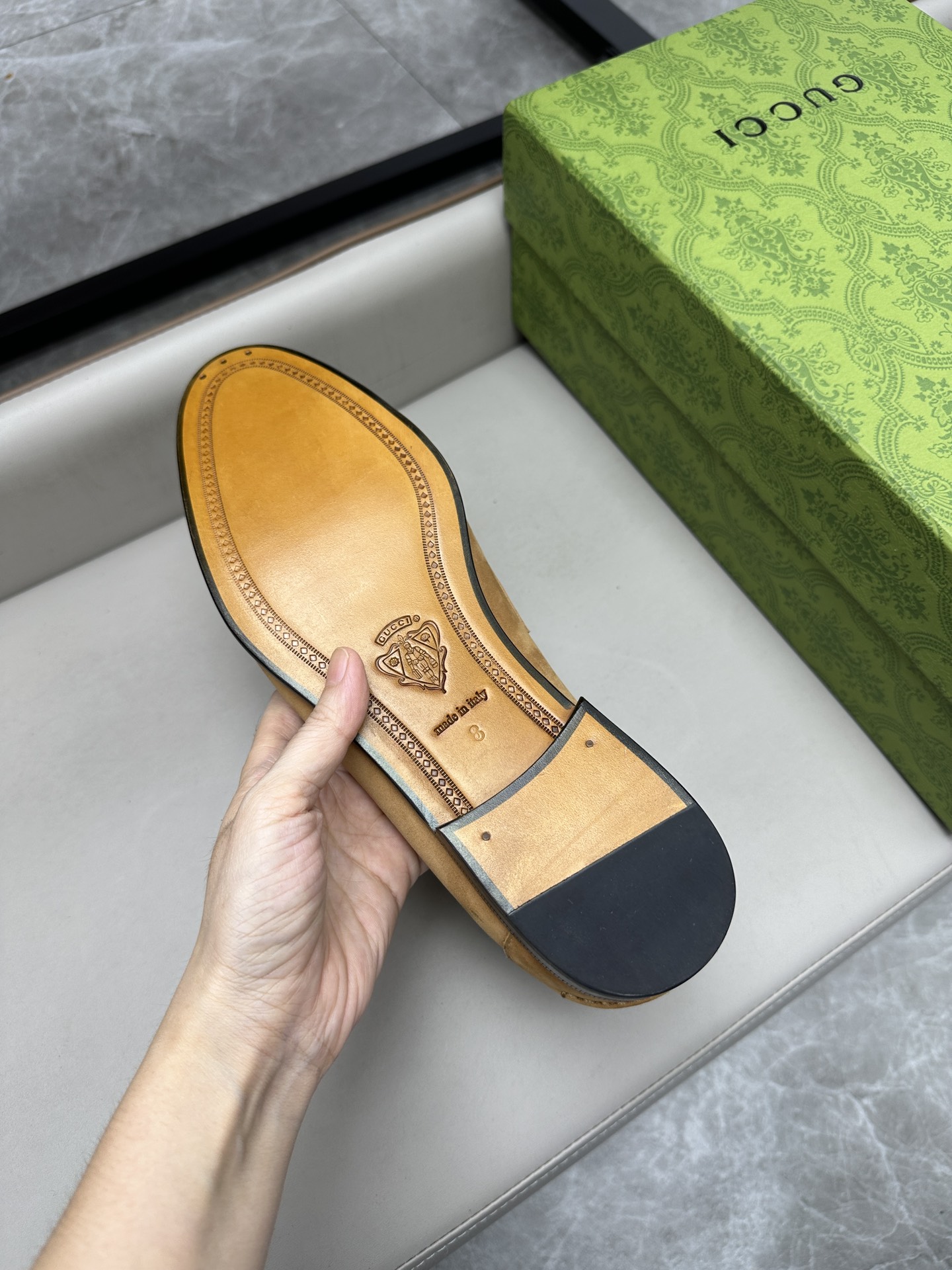 Gucci 古驰古奇 スタイリッシュな皮靴 - インポートデニム使用