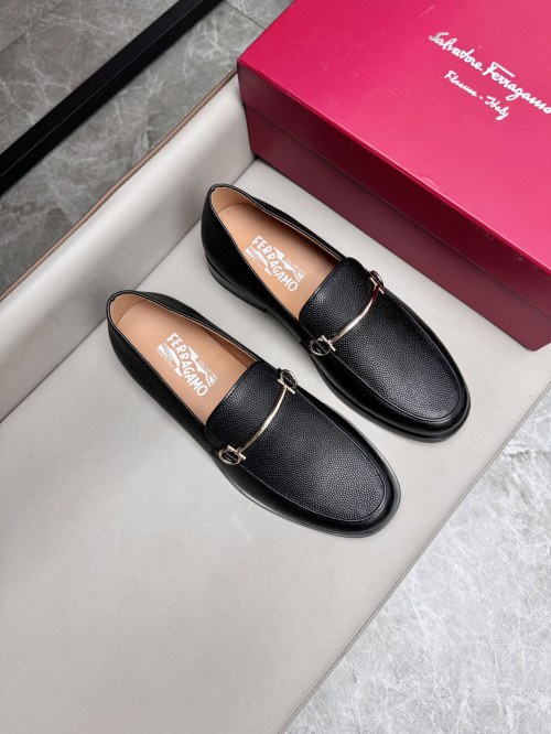 Salvatore Ferragamo Men's Leather Loafers - Business Casual Dress Shoes 1 Salvatore Ferragamo Men's Leather Loafers - Business Casual Dress Shoes