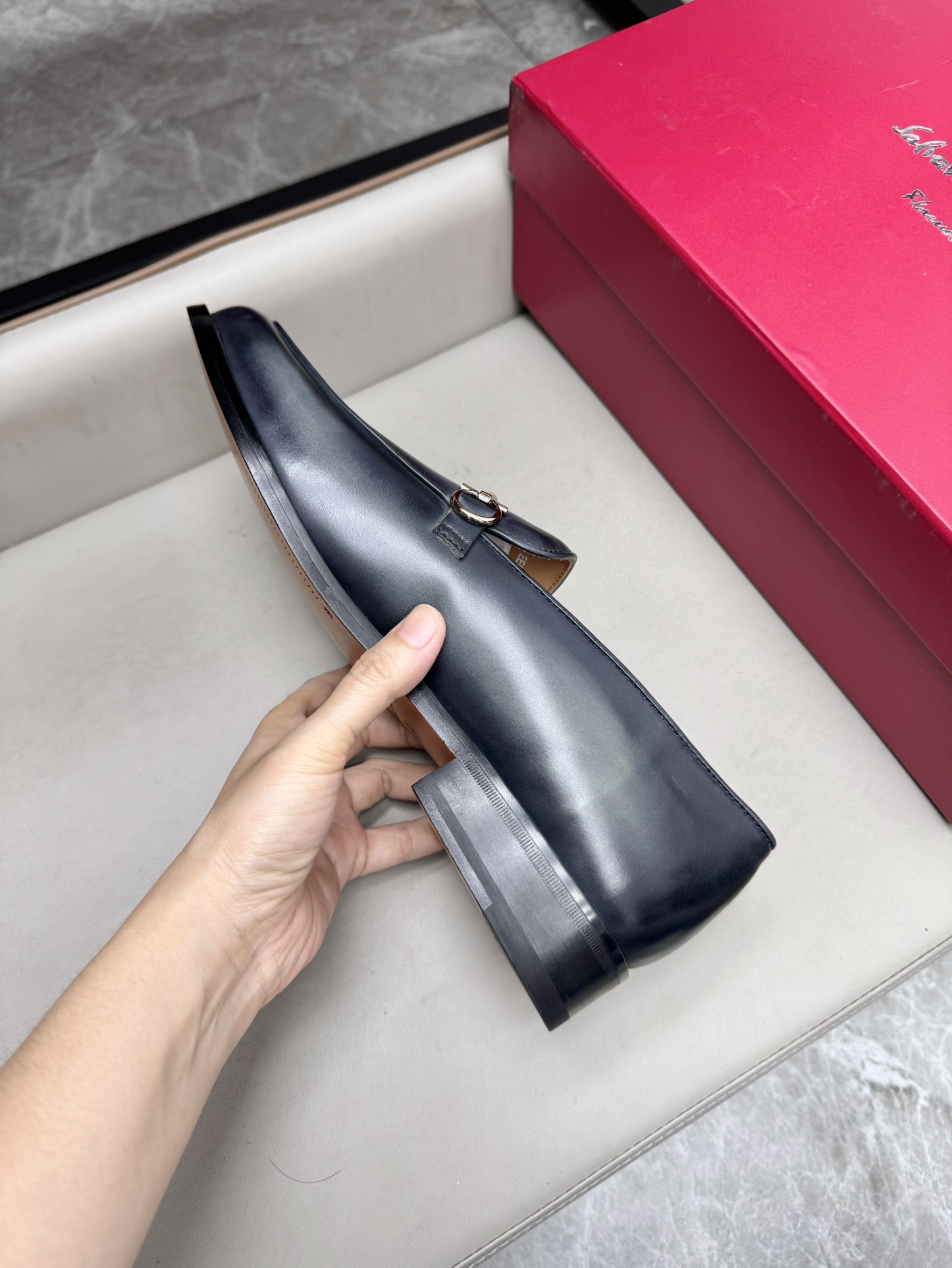 Salvatore Ferragamo Men's Leather Loafers - Business Casual Style 9 i1731945928 6471 5