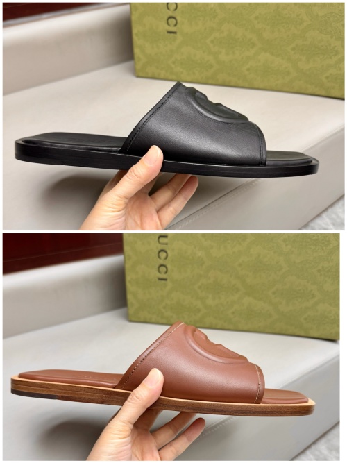 Gucci Leather Slides Comfortable & High Quality Classic Sandals for Men 14 Gucci Leather Slides Comfortable & High Quality Classic Sandals for Men