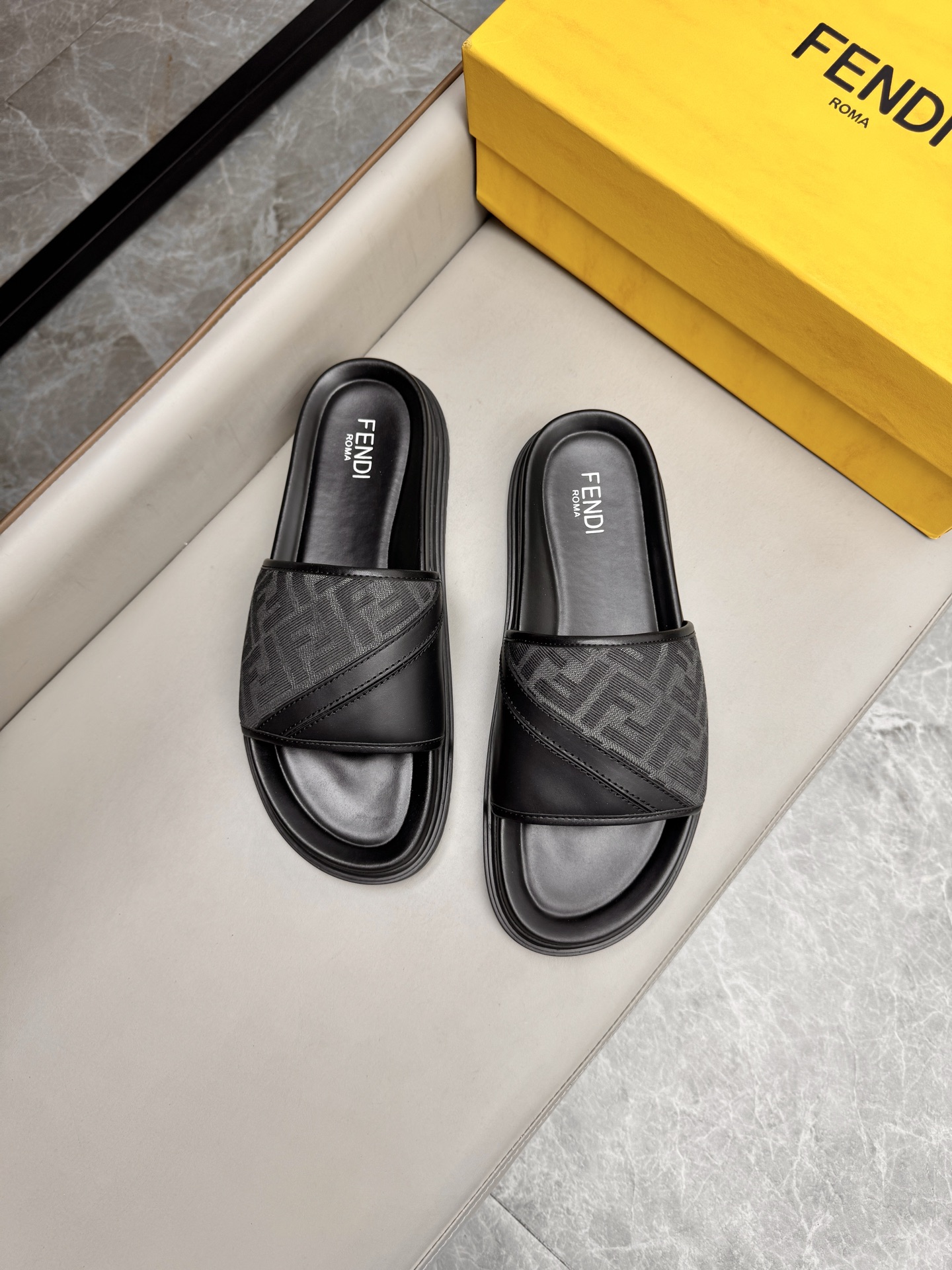 Fendi Roma Men's Slides - Designer Comfort & Style, Sizes 38-45 5 i1743073137041 1999 0 3