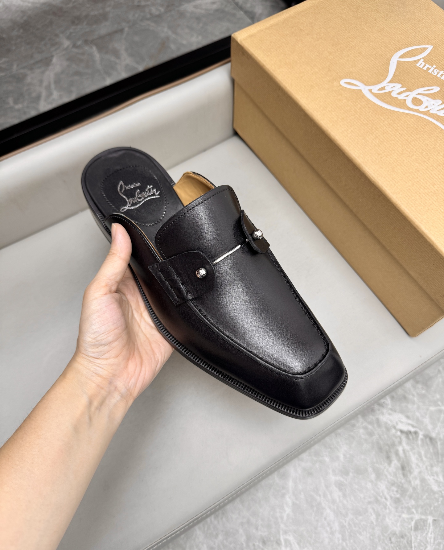 Christian Louboutin Men's Leather Summer Mules - Stylish & Comfortable 7 i1744294091222 9228 0 6
