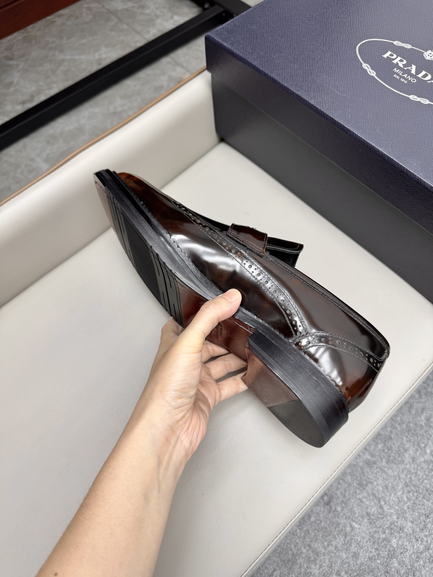 Ferragamo Men's Classic Brown Leather Loafers Dress Shoes Size 38-46 9 i1747150492232 164 0 7