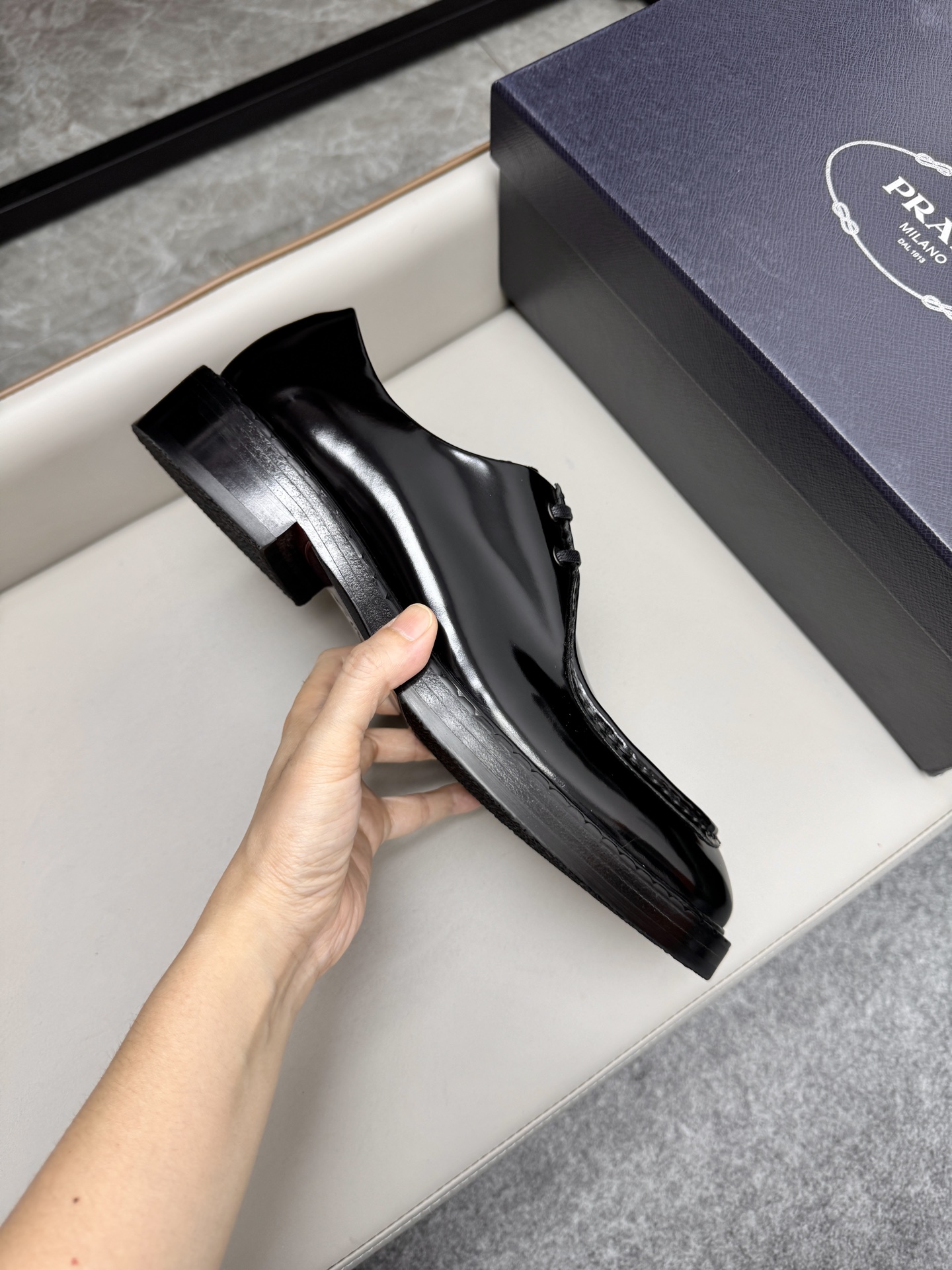 Prada Classic Black Leather Loafers for Men | Business Dress Shoes 7 i1747645218550 5975 0 5