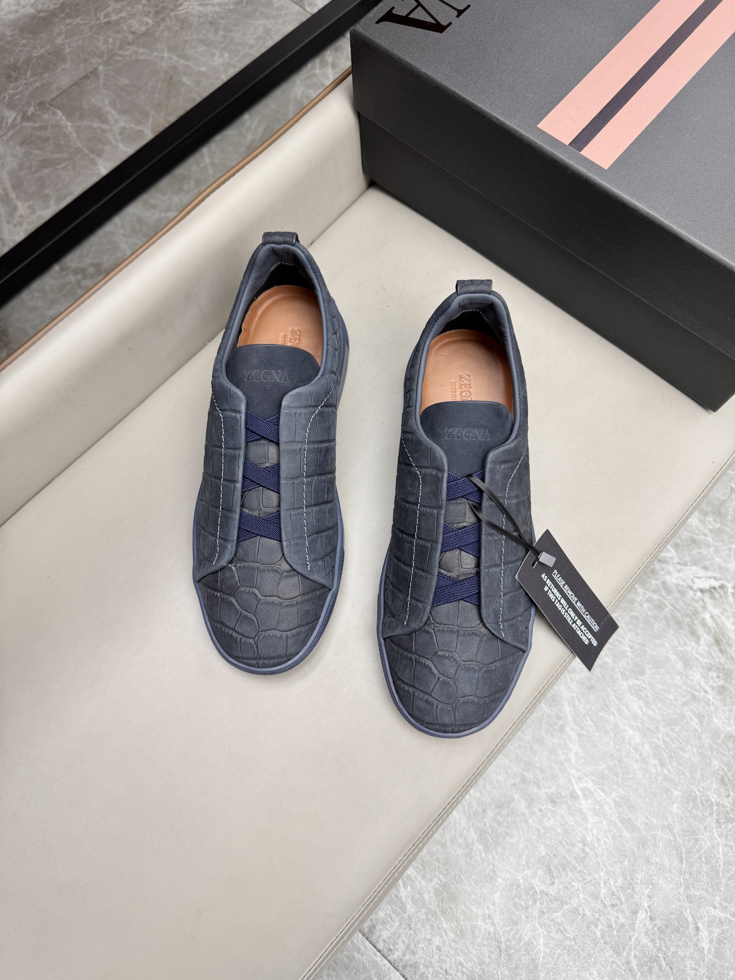 Ermenegildo Zegna Triple Stitch Leather Sneakers Low-Top Slip-Ons 5 i1748180662684 6338 0 3