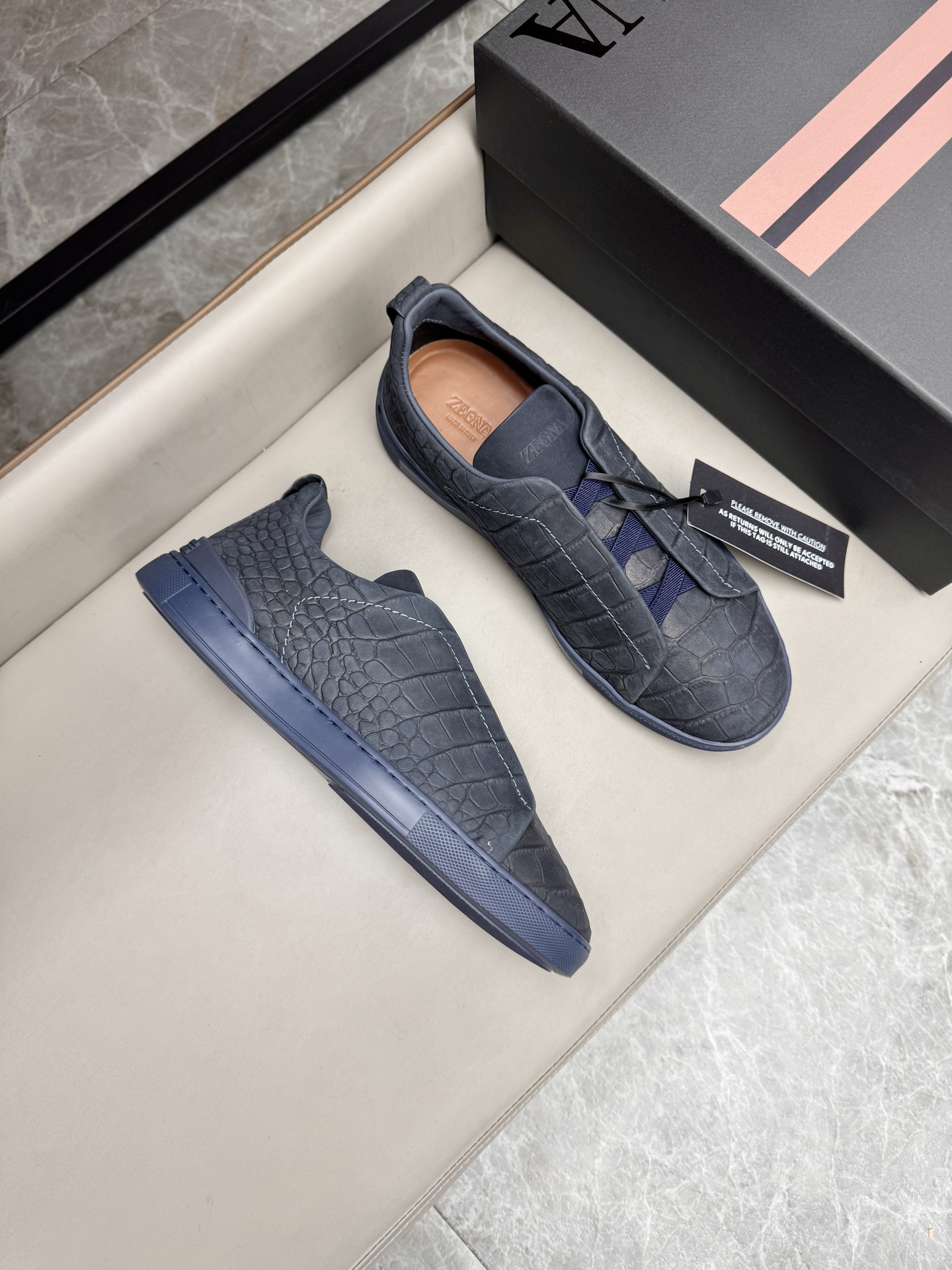 Ermenegildo Zegna Triple Stitch Leather Sneakers Low-Top Slip-Ons 3 i1748180663811 366 0 1