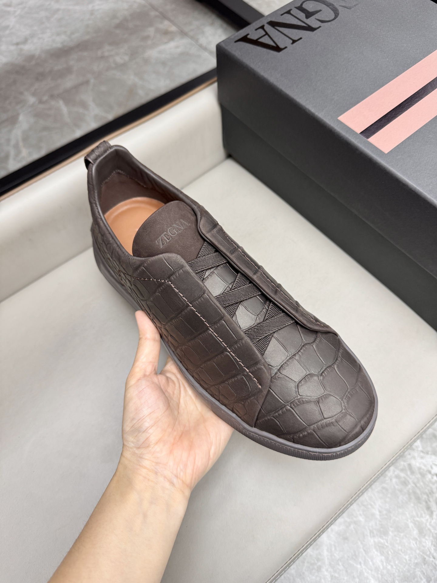 Ermenegildo Zegna Triple Stitch Leather Sneakers - Lightweight & Stylish 7 i1748180777042 2779 0 6