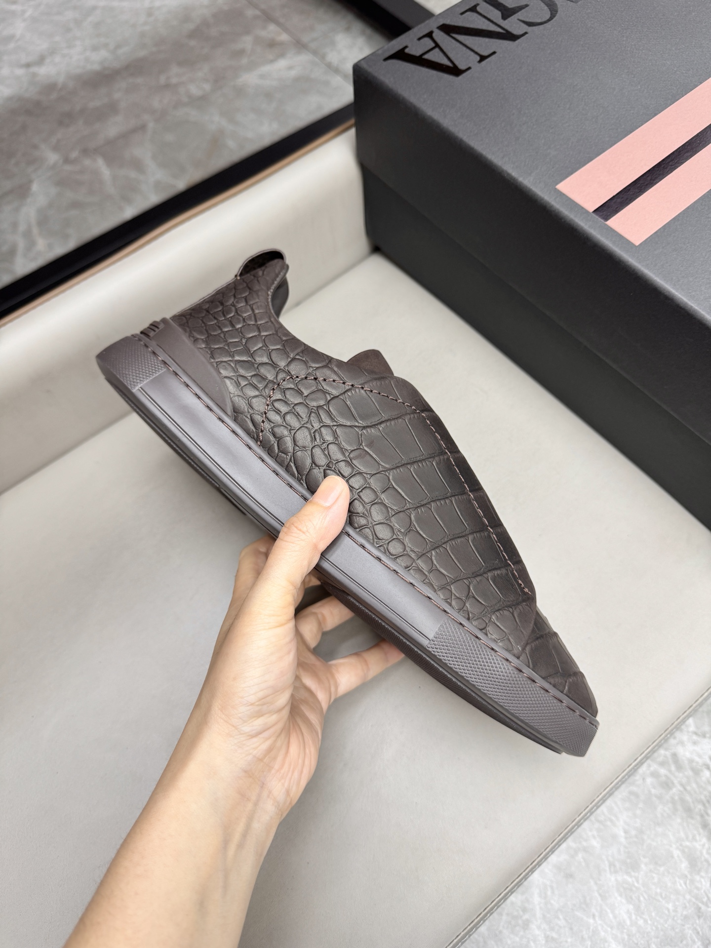 Ermenegildo Zegna Triple Stitch Leather Sneakers - Lightweight & Stylish 6 i1748180778243 7488 0 5