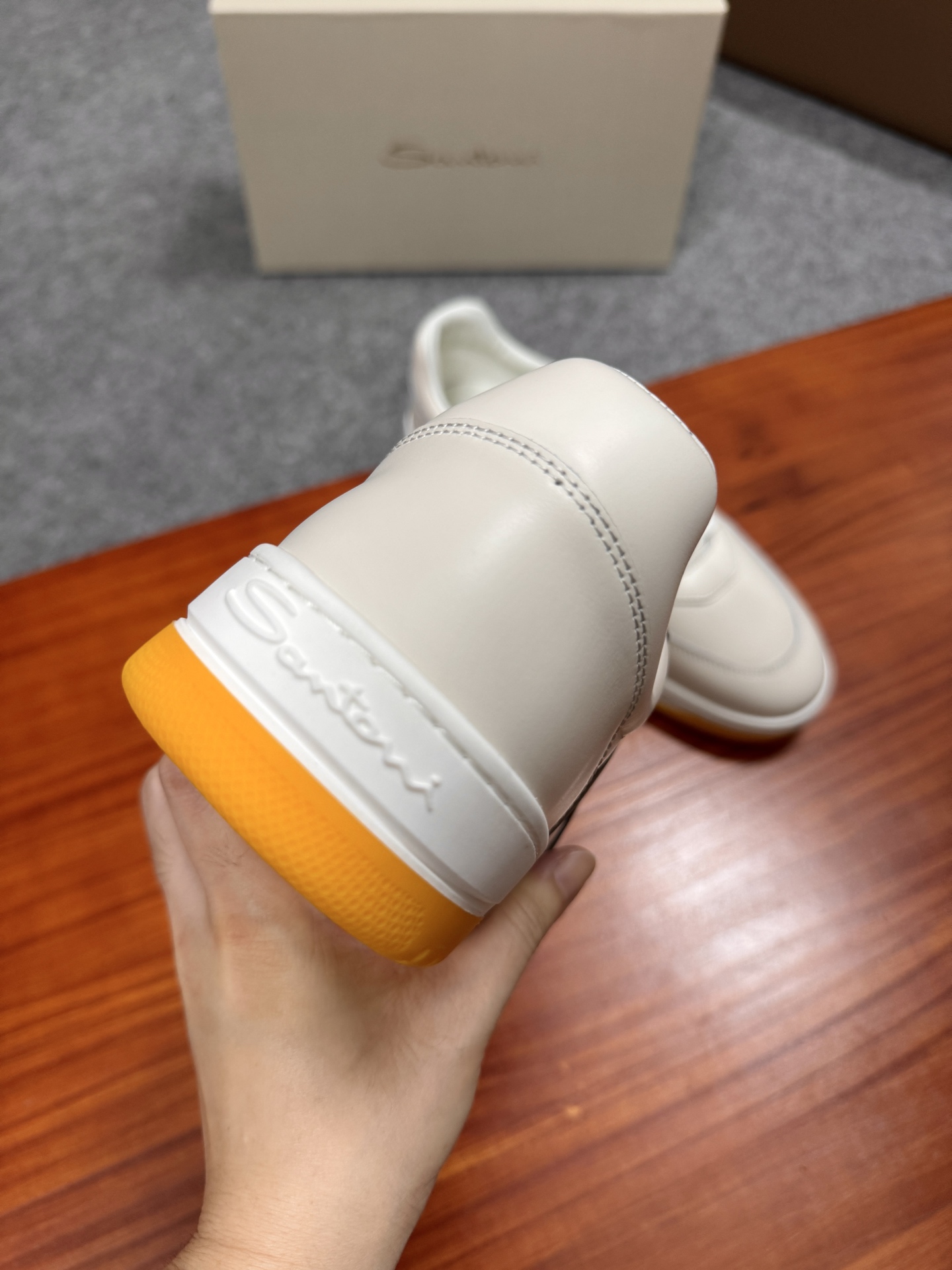 Santoni Men's White Leather Lace-Up Sneakers - Handmade Italian Craftsmanship 9 i1755169078913 7937 0 7