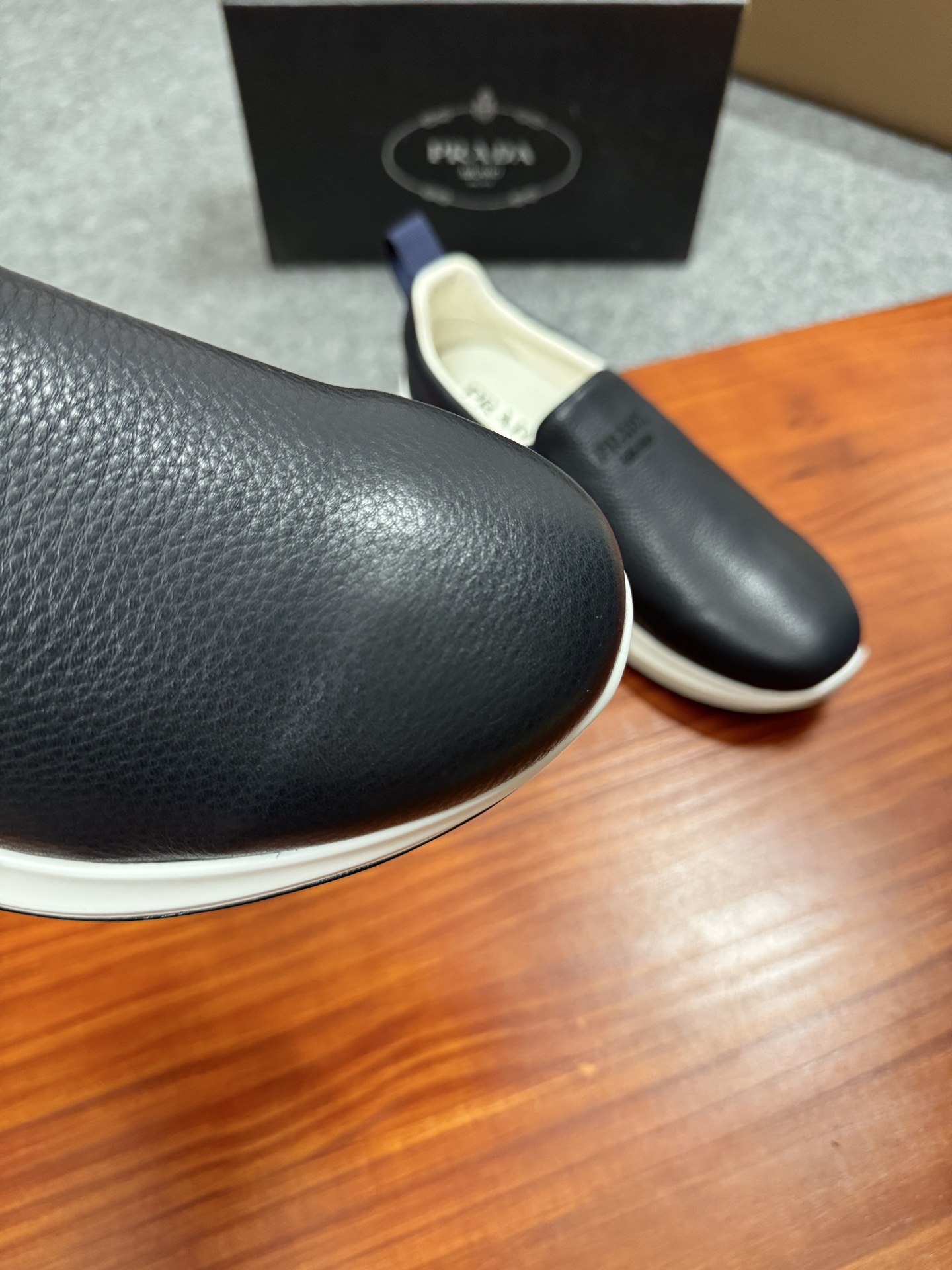 Prada Men's Leather Slip-On Sneakers - Stylish Comfort & Italian Craftsmanship 8 i1755596581722 4995 0 6