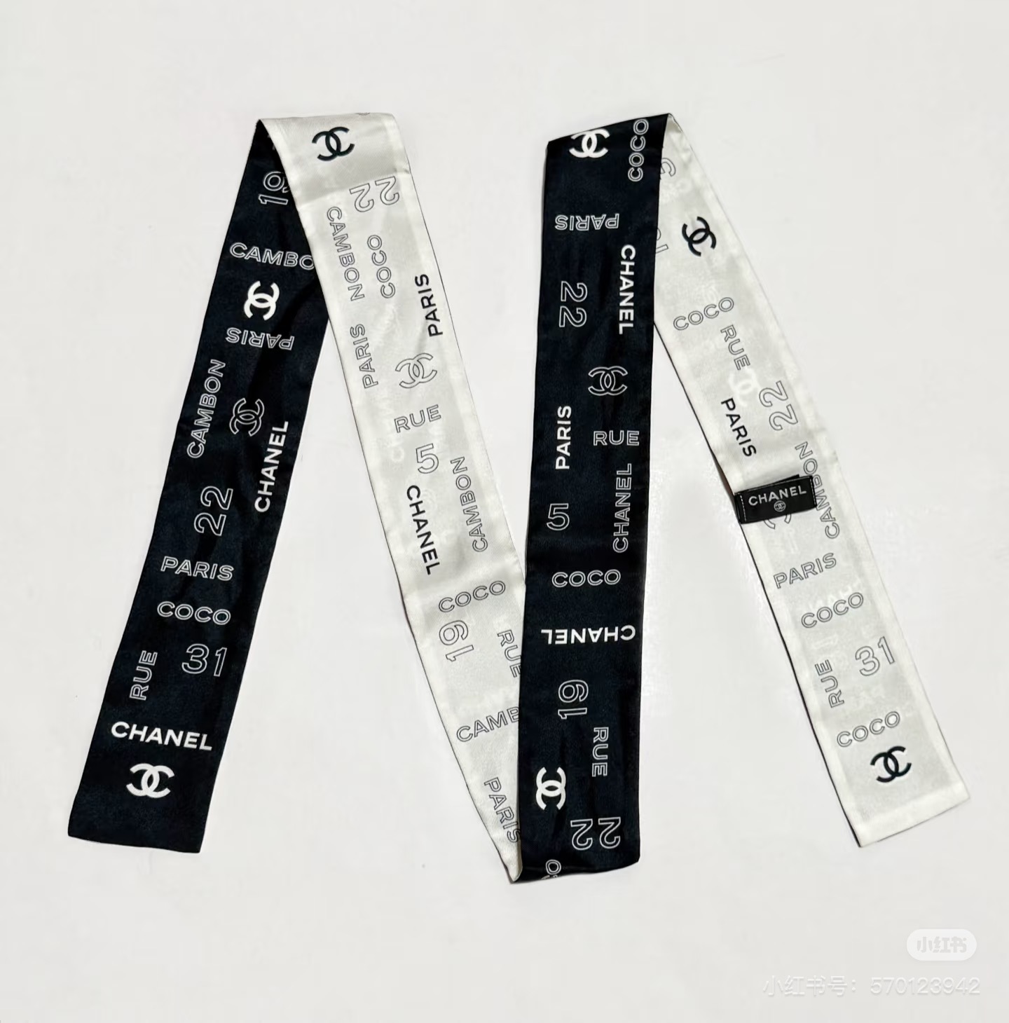 Chanel Haute Couture Silk Twill Scarf Shawl Ref.5D555A08 8