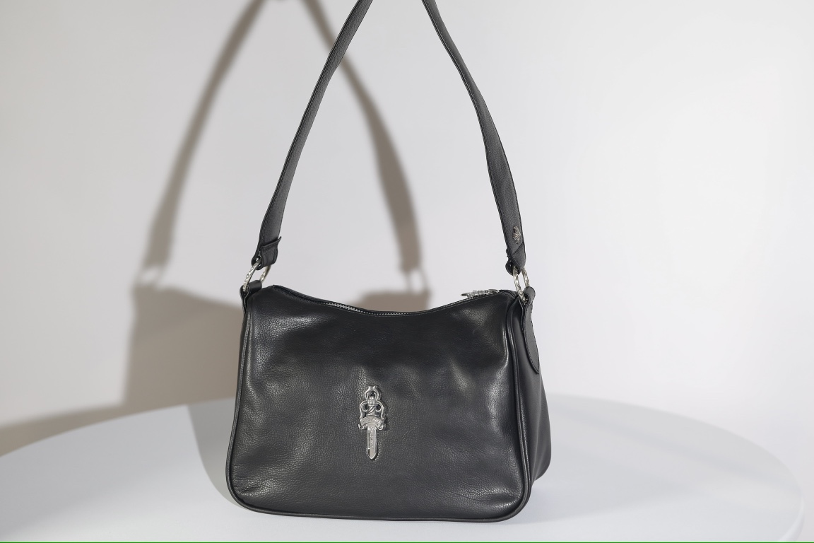 Chrome Hearts Sacs À Bandoulière & À Épaule Créateur faux
 Argent 925 Cuir de vache Peau foetale Nugget Sous les aisselles