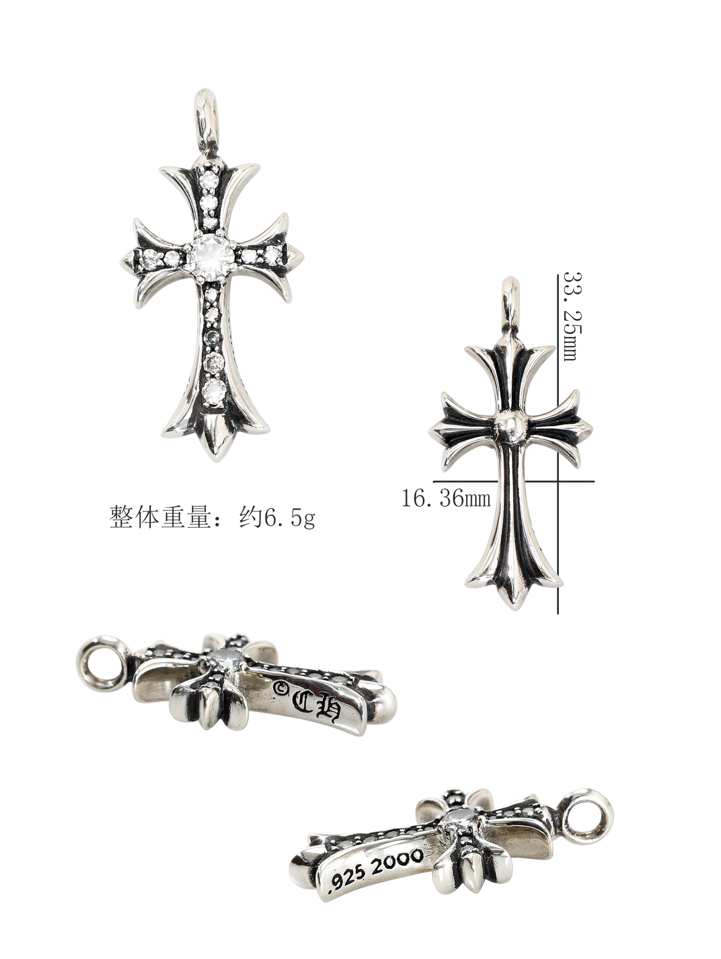 Chrome Hearts Joyas Collar 925 plata