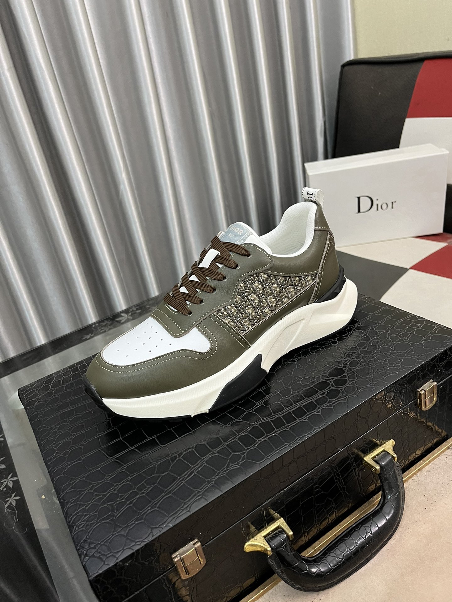 Dior Schuhe Turnschuhe Rindsleder Schaffell Fashion Lässig