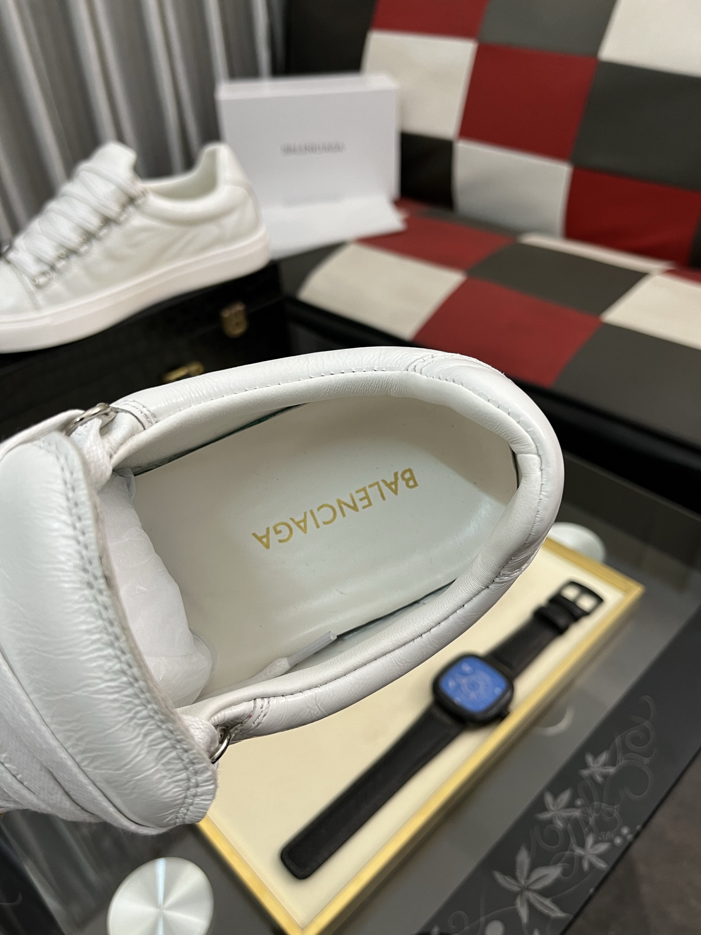 Balenciaga White Leather Low-Top Sneakers, Size 38-44 9 i1744907519785 3547 0 7