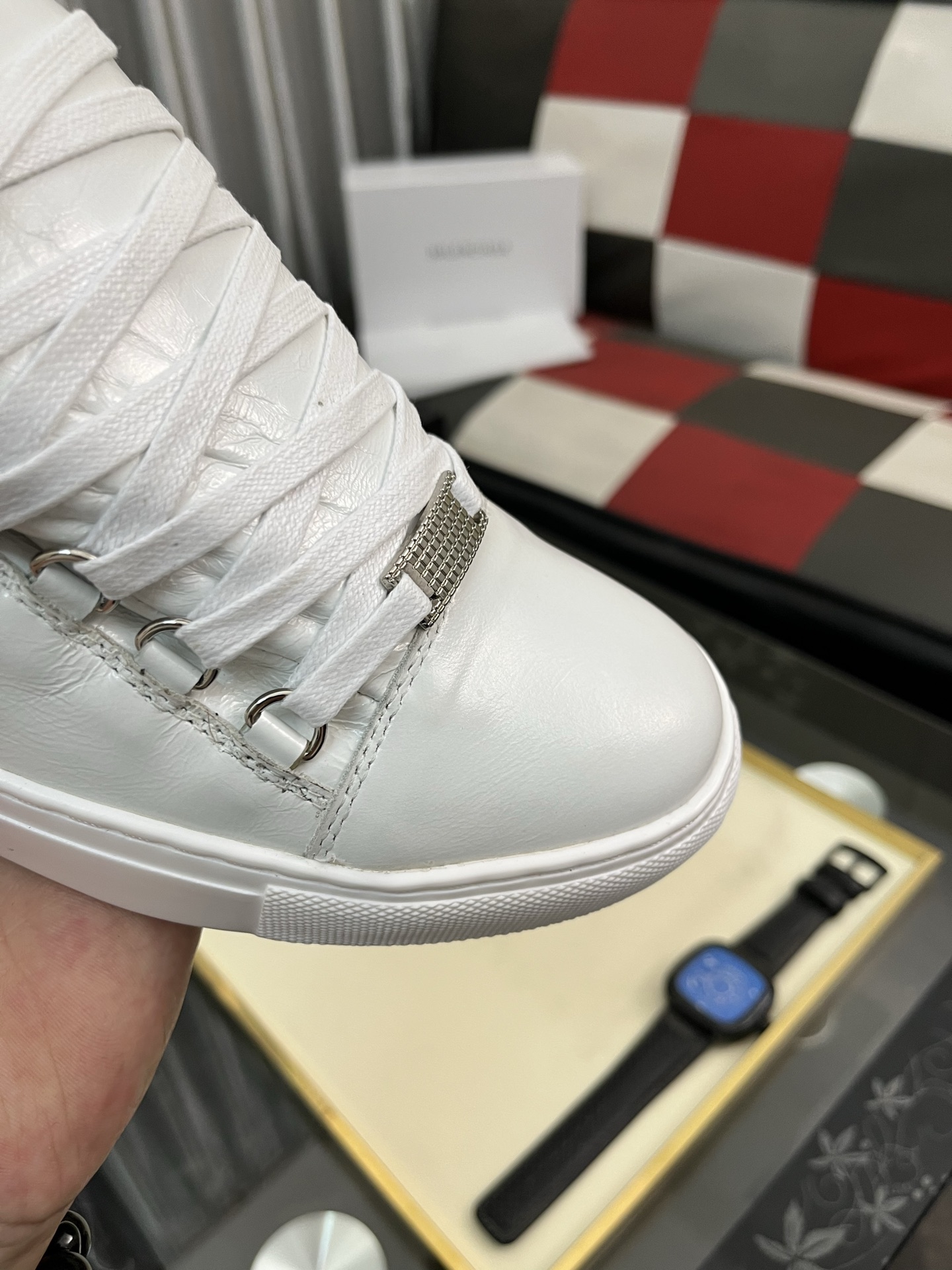 Balenciaga White Leather Low-Top Sneakers, Size 38-44 7 i1744907519814 3357 0 5