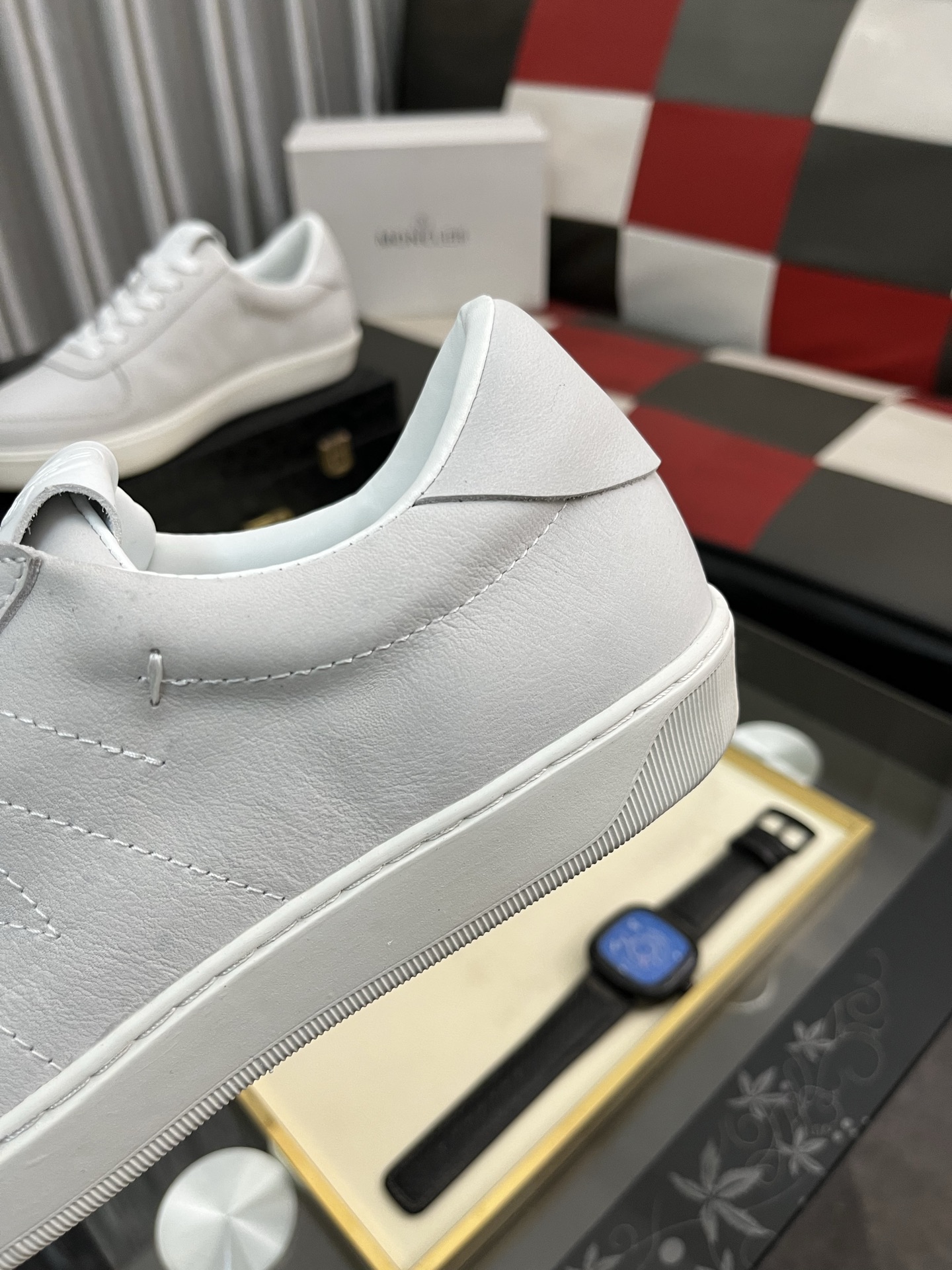 MONCLER Men's Leather Sneakers - Casual Lace-Up Style, Comfortable Fit 8 i1745084270902 7339 0 6