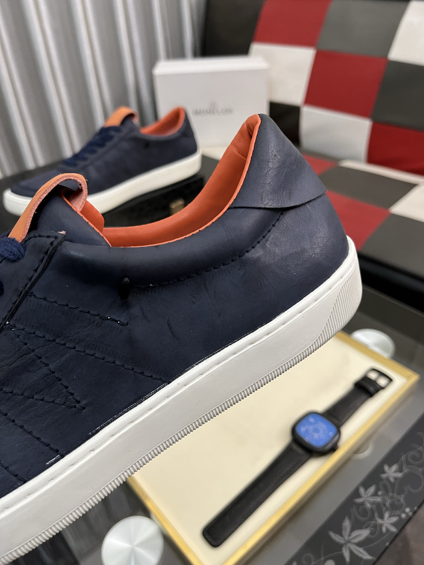 Moncler Men's Leather Sneakers - Casual Lace-Up Style, Comfortable Fit 8 i1745084342814 6132 0 6